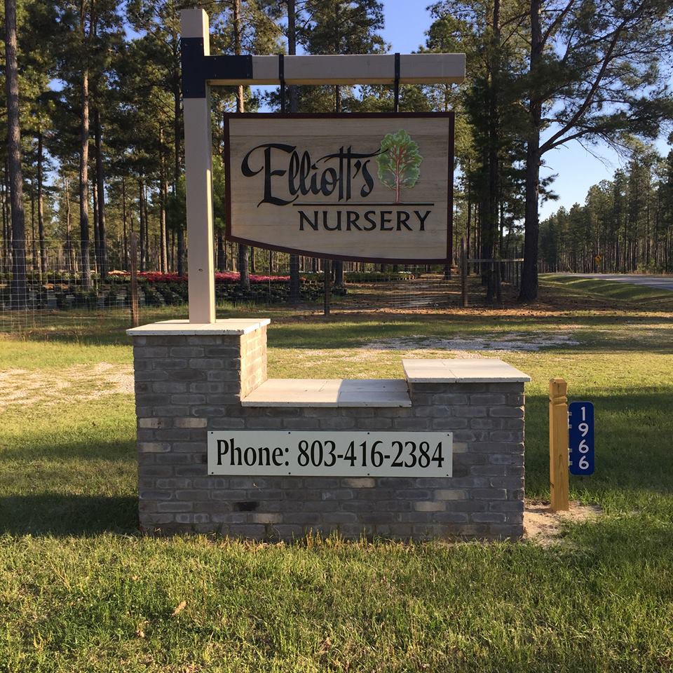 Elliott's Nursery | Kershaw, SC | sign Elliott's Nursery | Kershaw, SC | sign